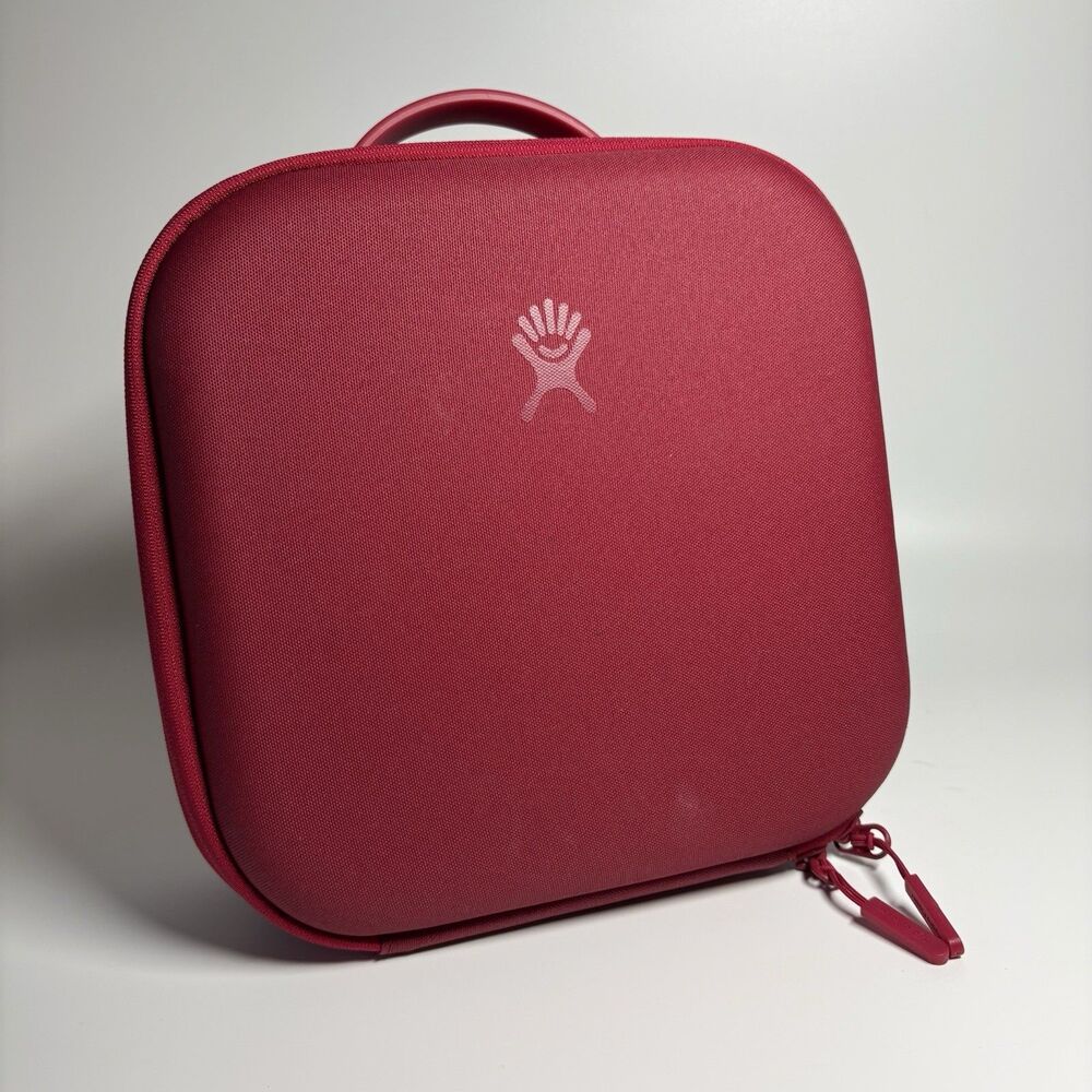 Hydro Flask Small Kids Insulated Lunch Box Red Maroon Peony